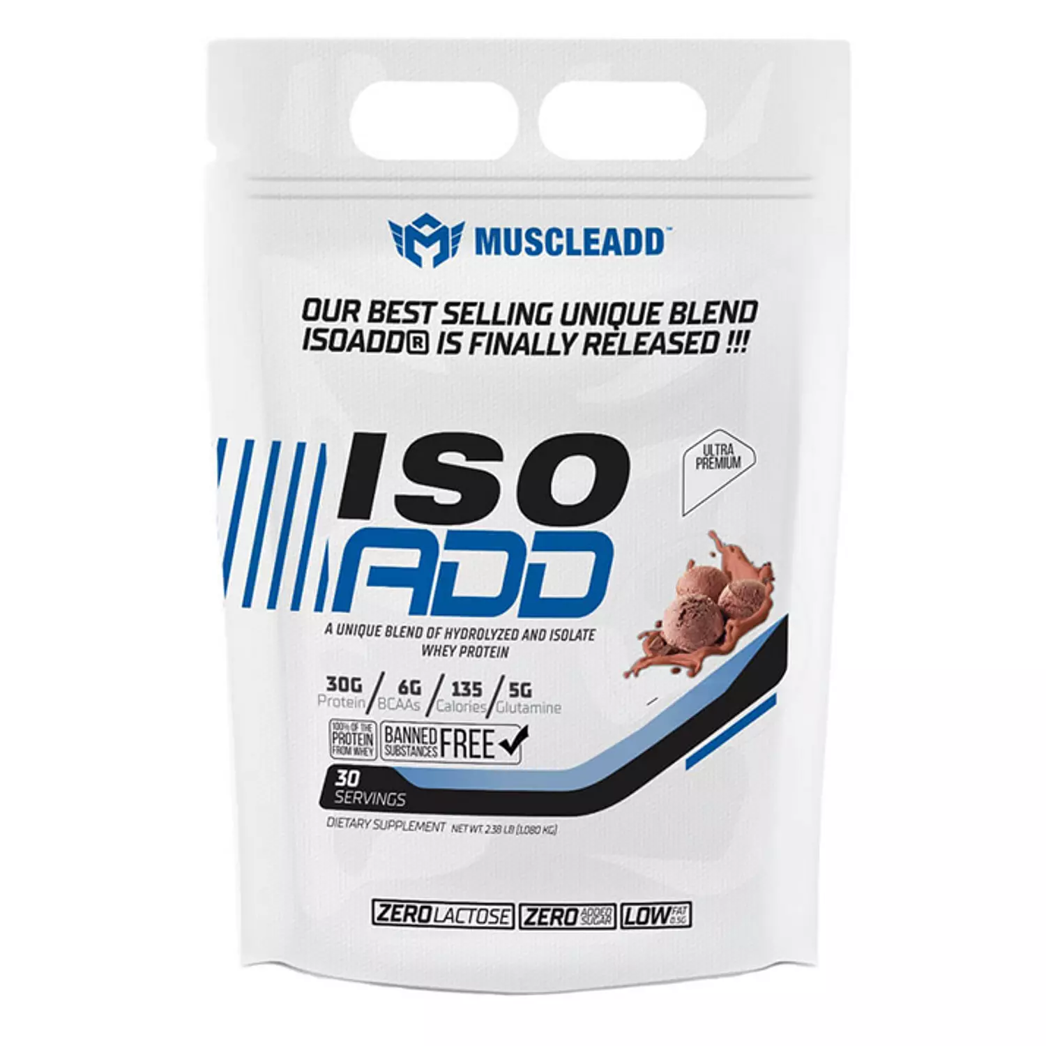 Muscle Add Iso Add-30Serv.-1080G.-Chocolate Ice Cream hover image