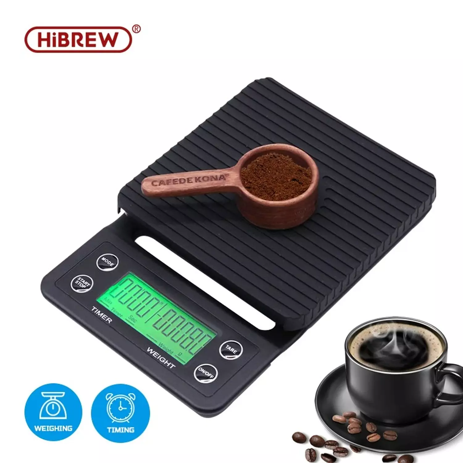 Digital scale with timer hover image