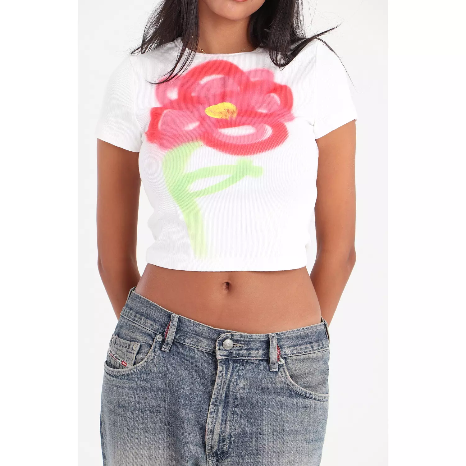 flower baby tee hover image