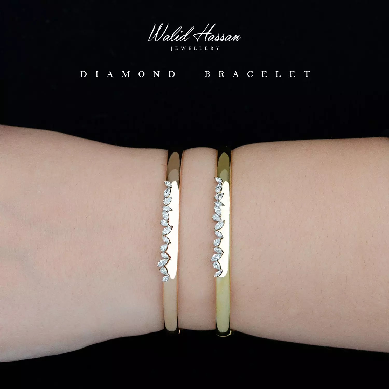 diamond bangle hover image