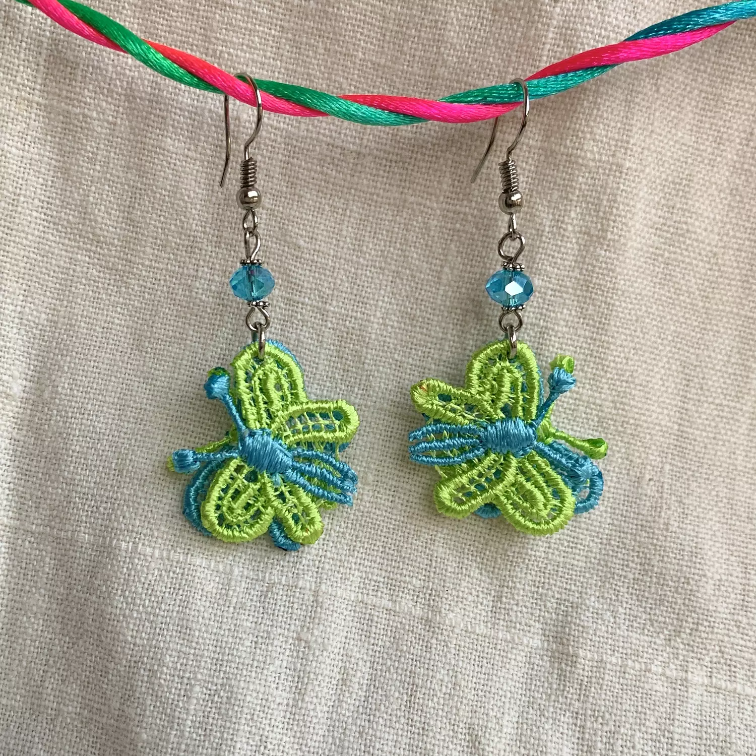 Colourful Butterflies Earrings 1