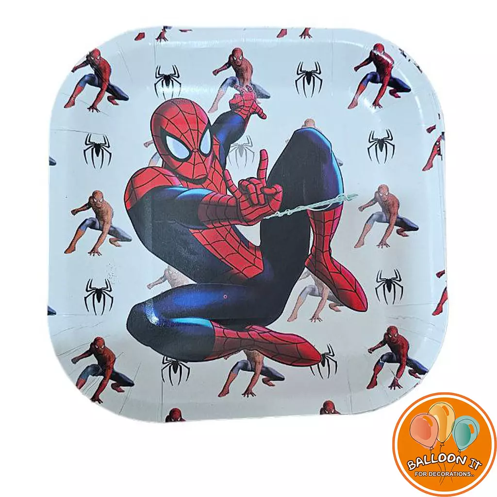 SPIDER MAN Plates birthday