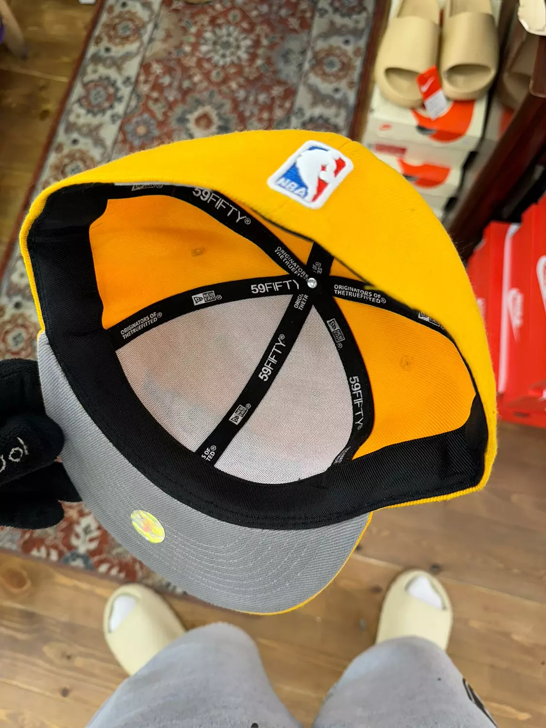 Lakers yellow cap  2