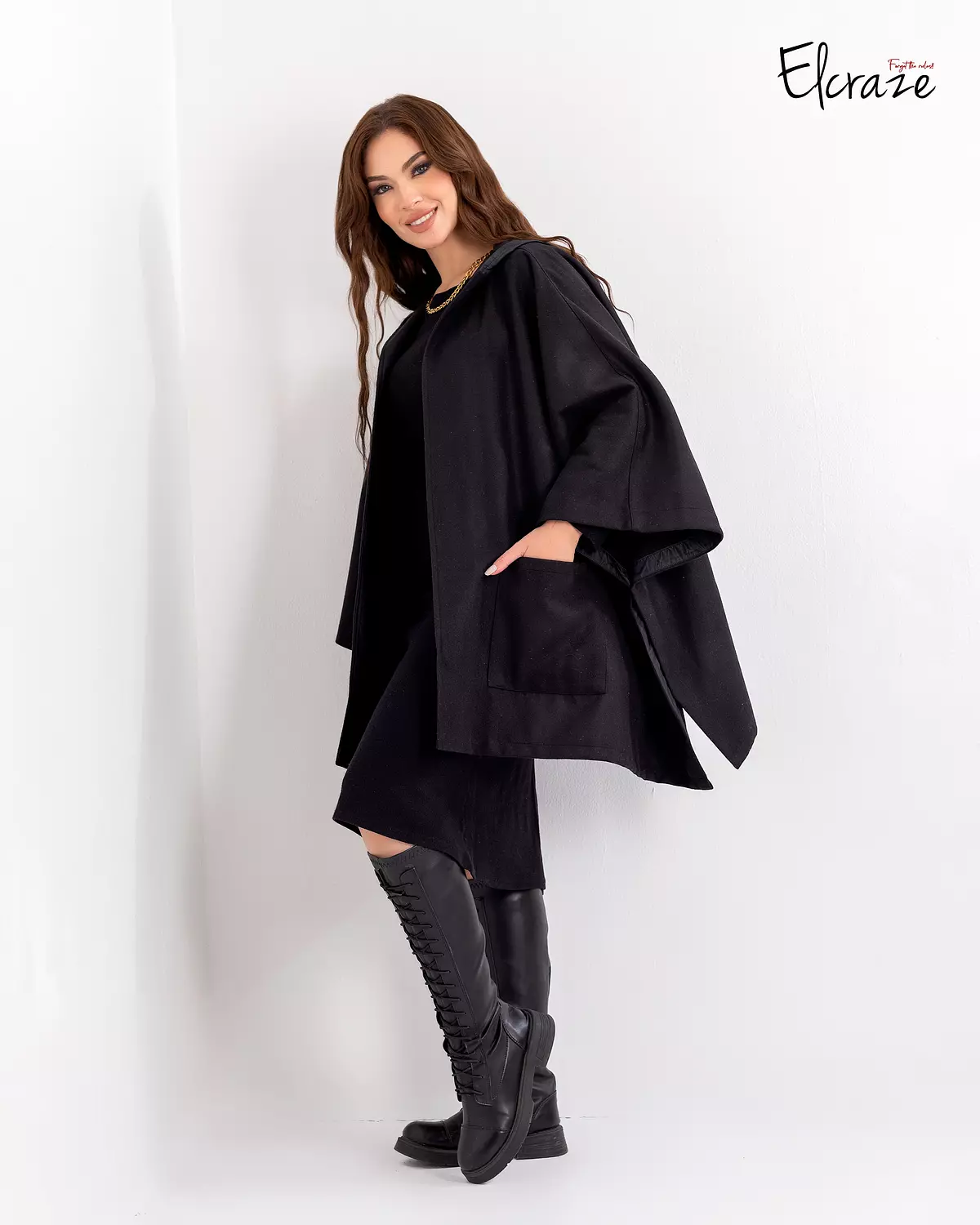  black women poncho  3