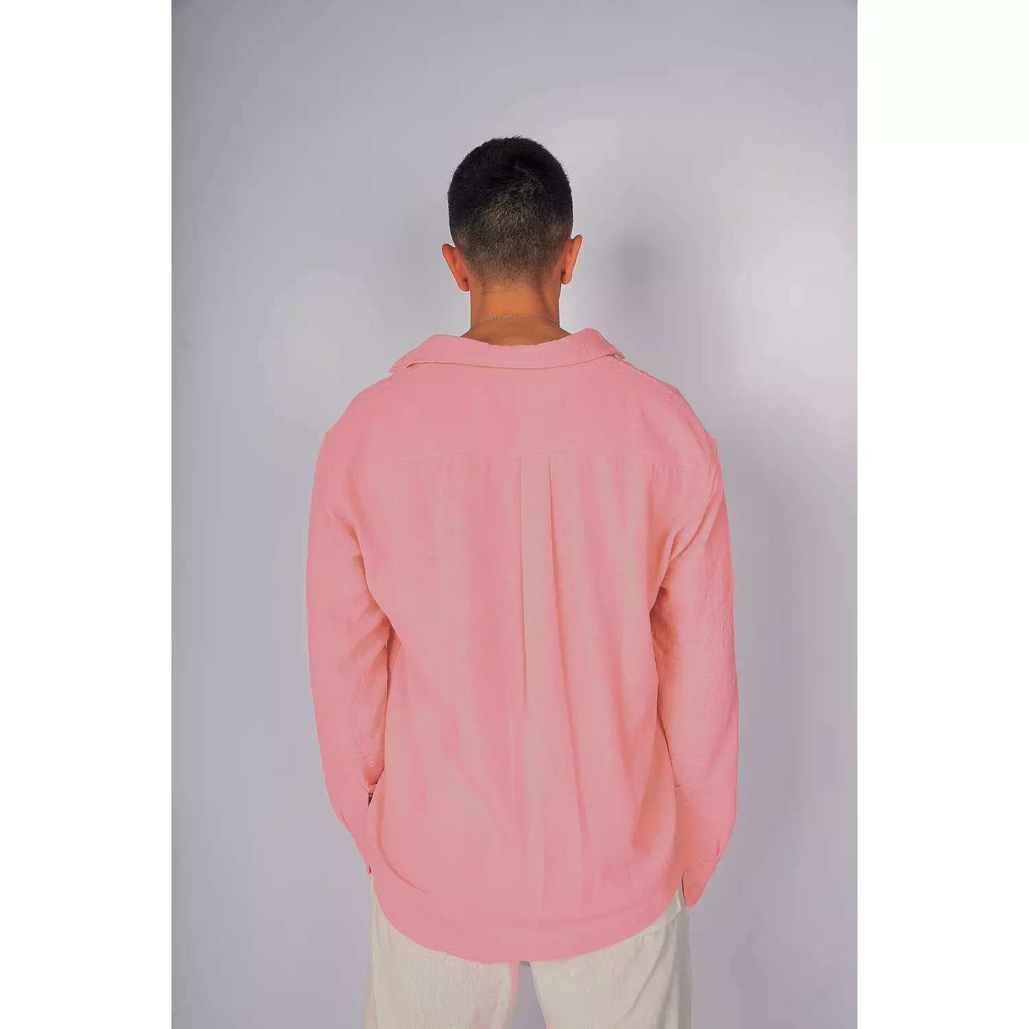 Pink Linen Shirt  5