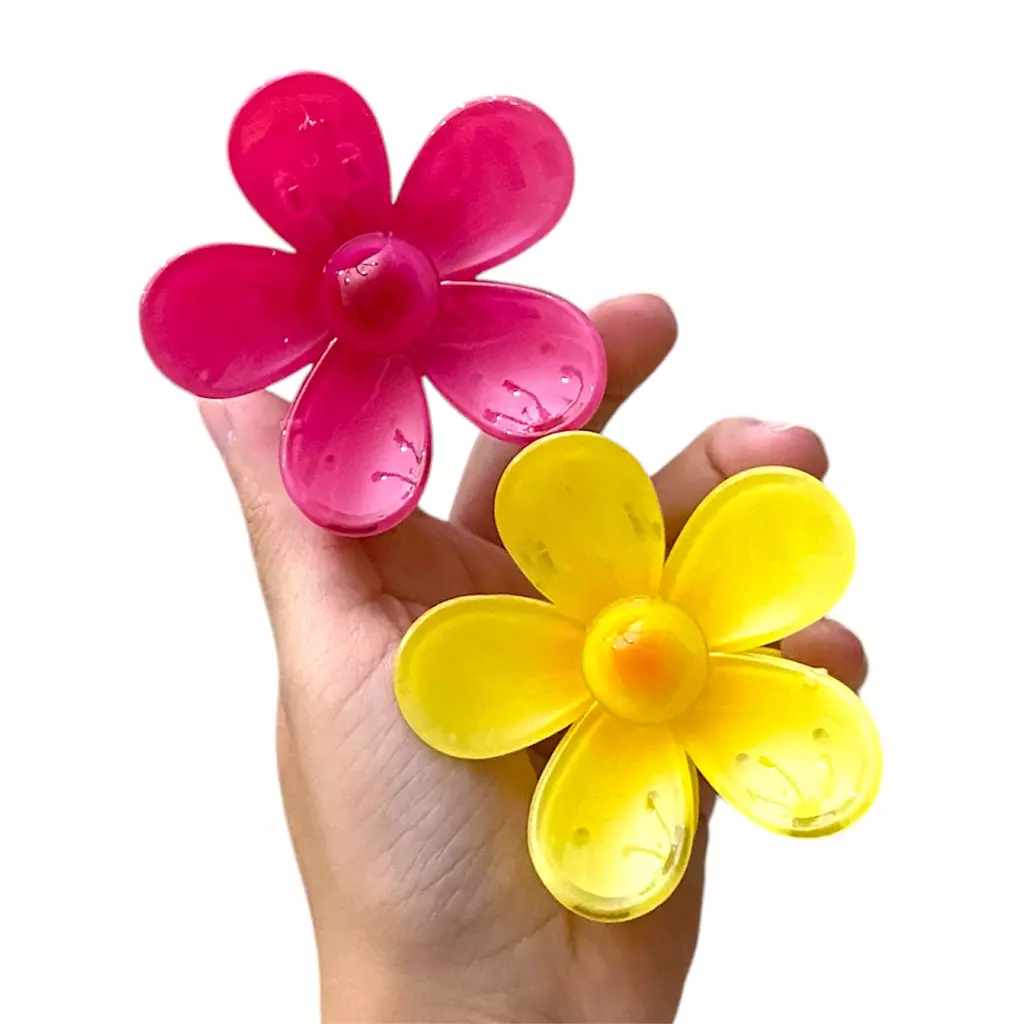 Glossy Daisy Flower Claw Clip 1 Pc