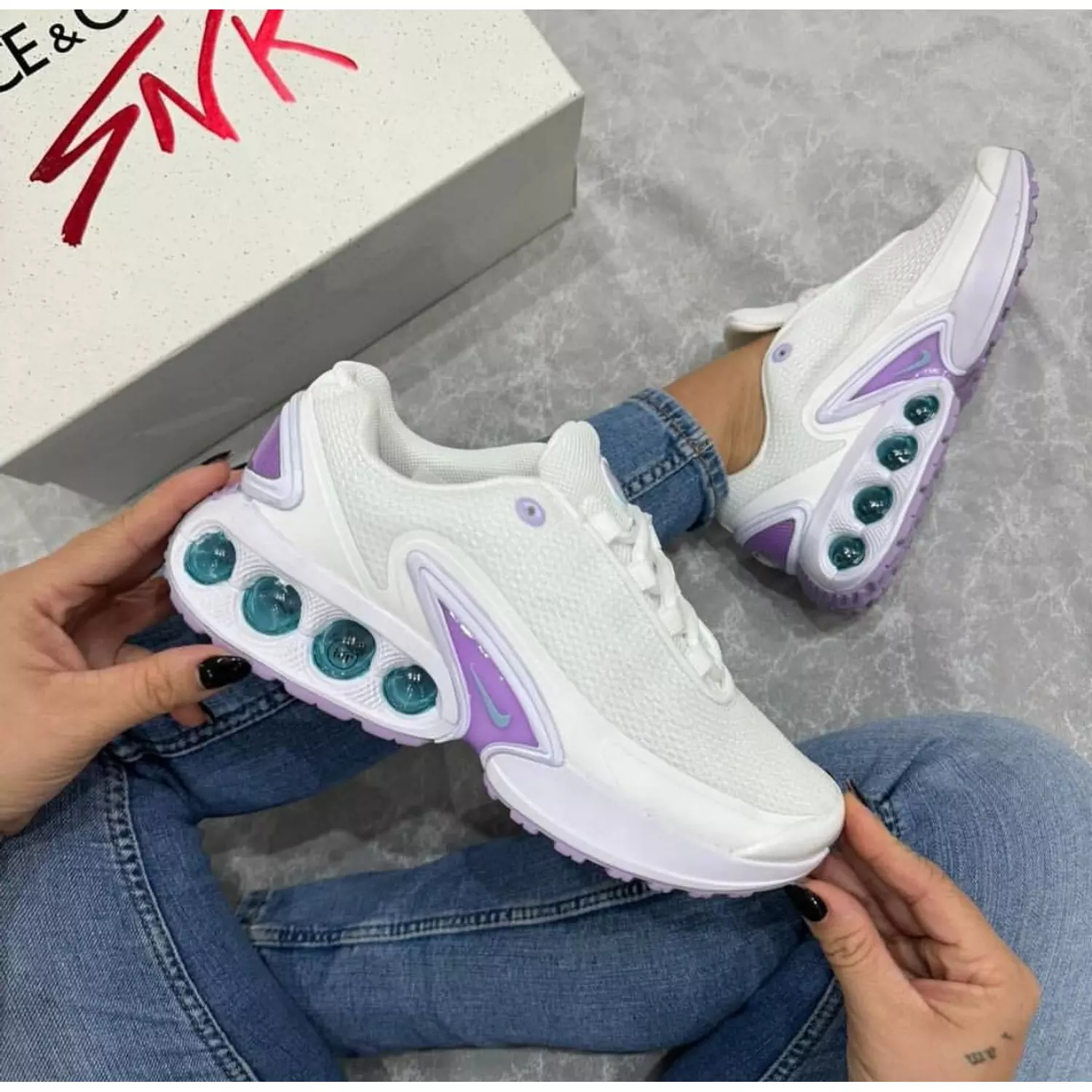 Nike Air max Dn White purple   2