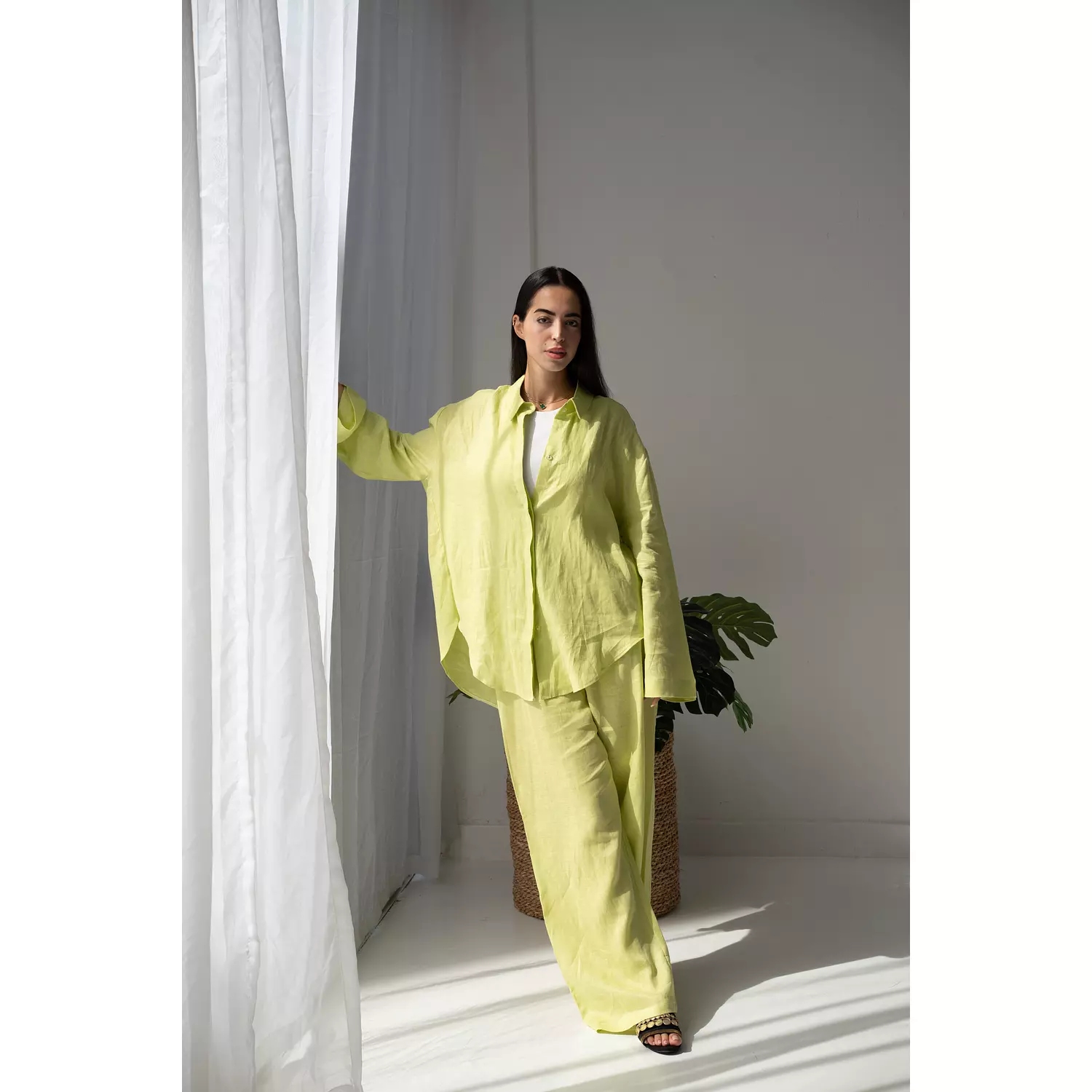 Lime linen set  5