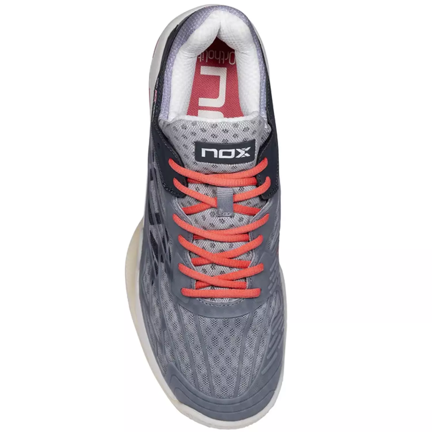 AT10 LUX Padel Shoes Cool Grey/Georgia Peach 3