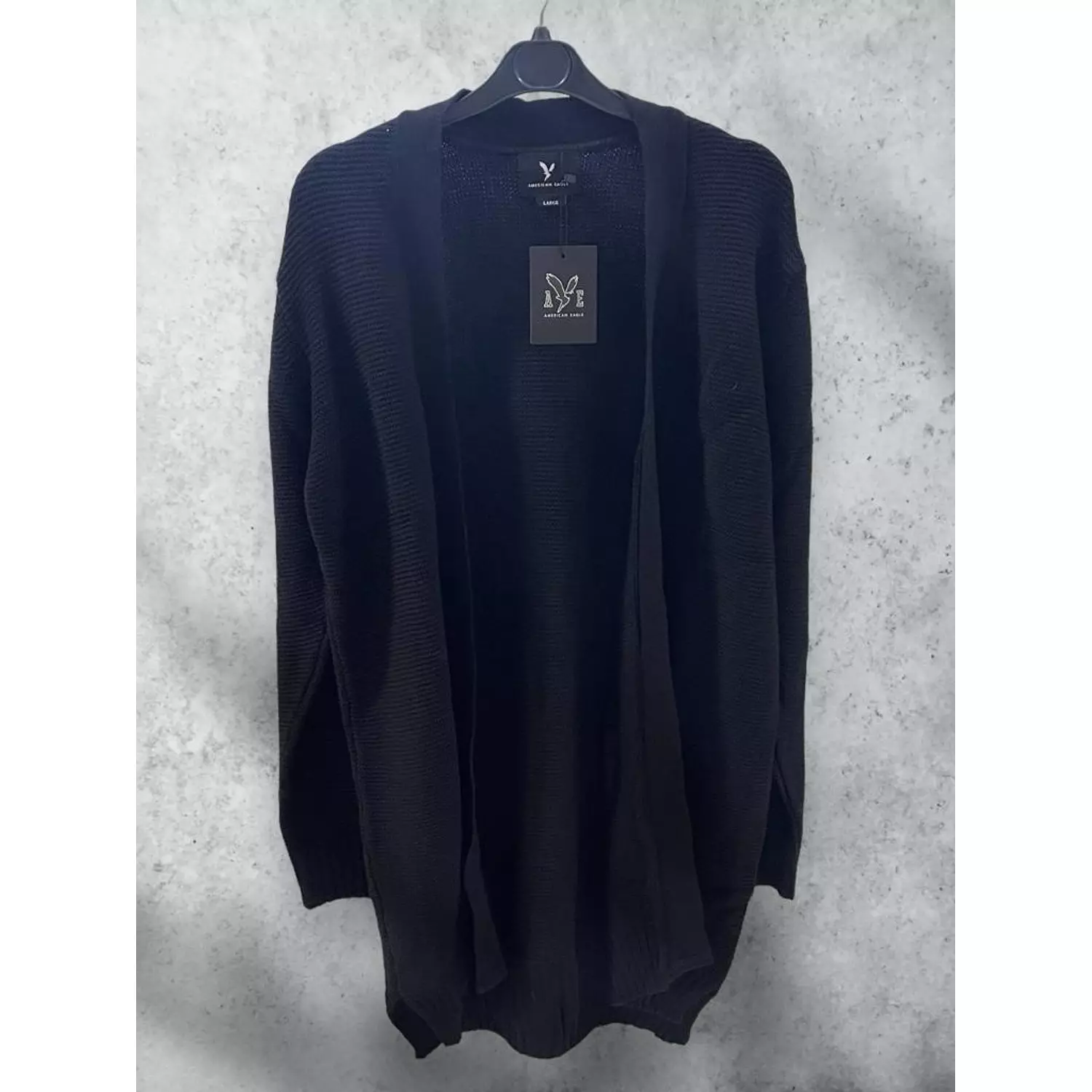 Black American Eagle Cardigan   hover image