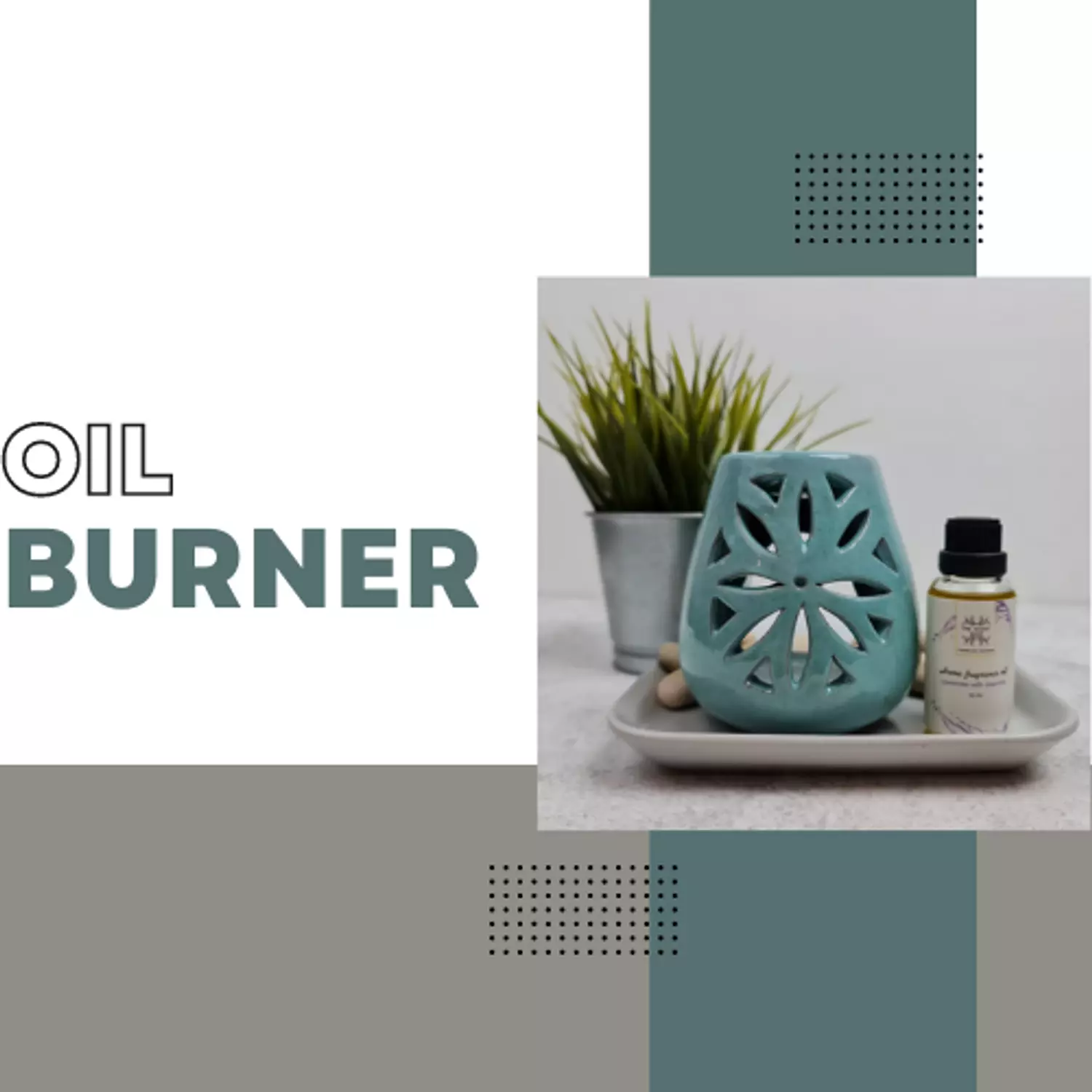 Baby blue Oil burner  hover image