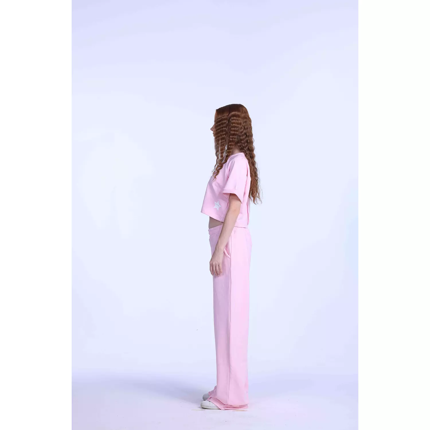 Baby pink oversized sweatpants  2