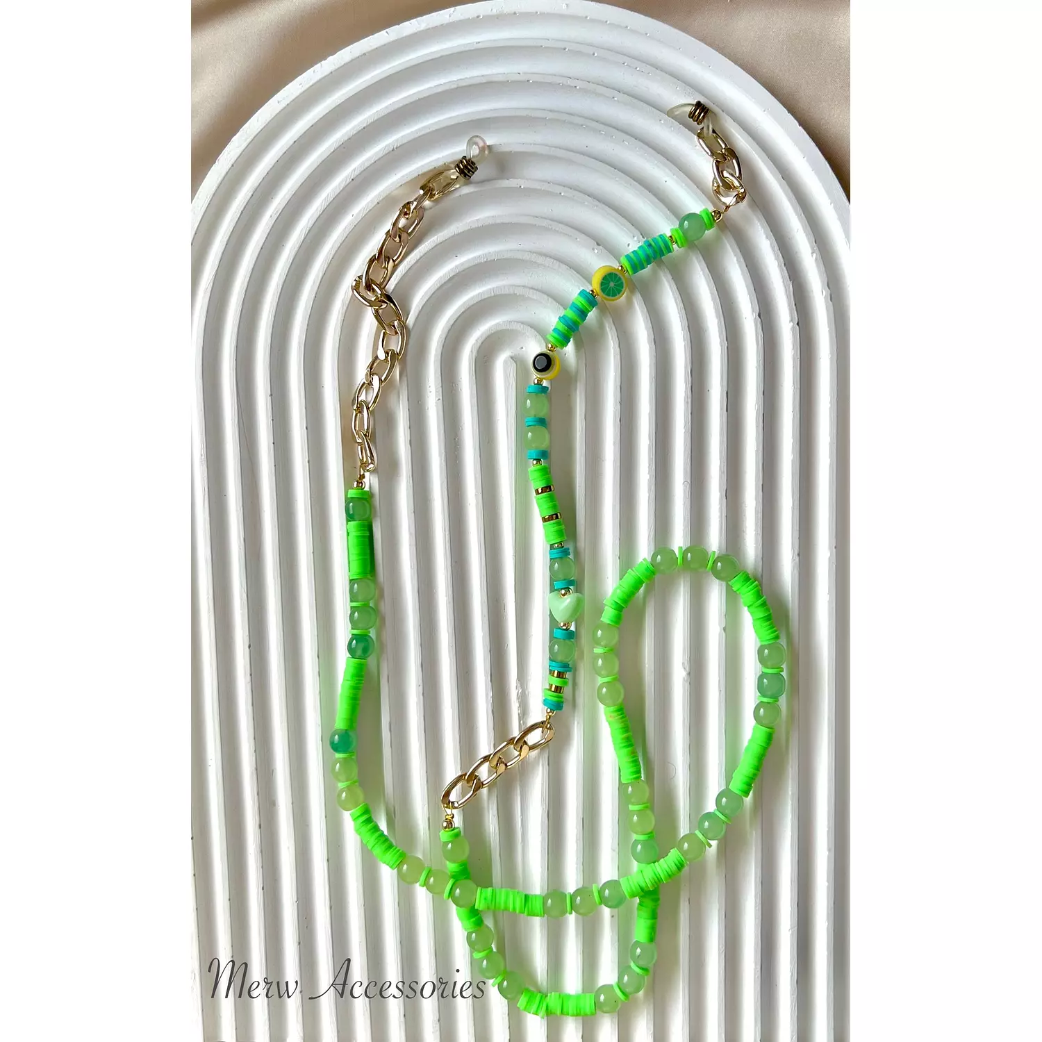 Green sunglass cord  hover image