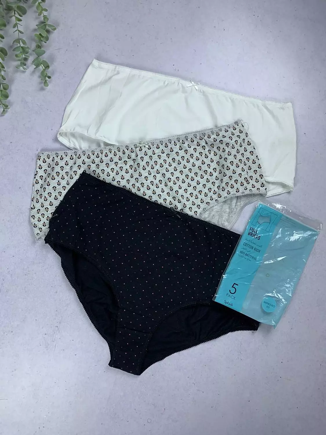 3 pack cotton  panty set from splash  Size 22 to 90:95 k   hover image