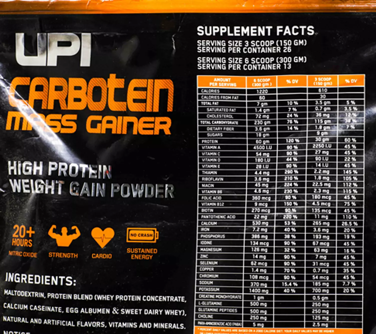 UPI Carbotein 26-Serv - Chocolate 2