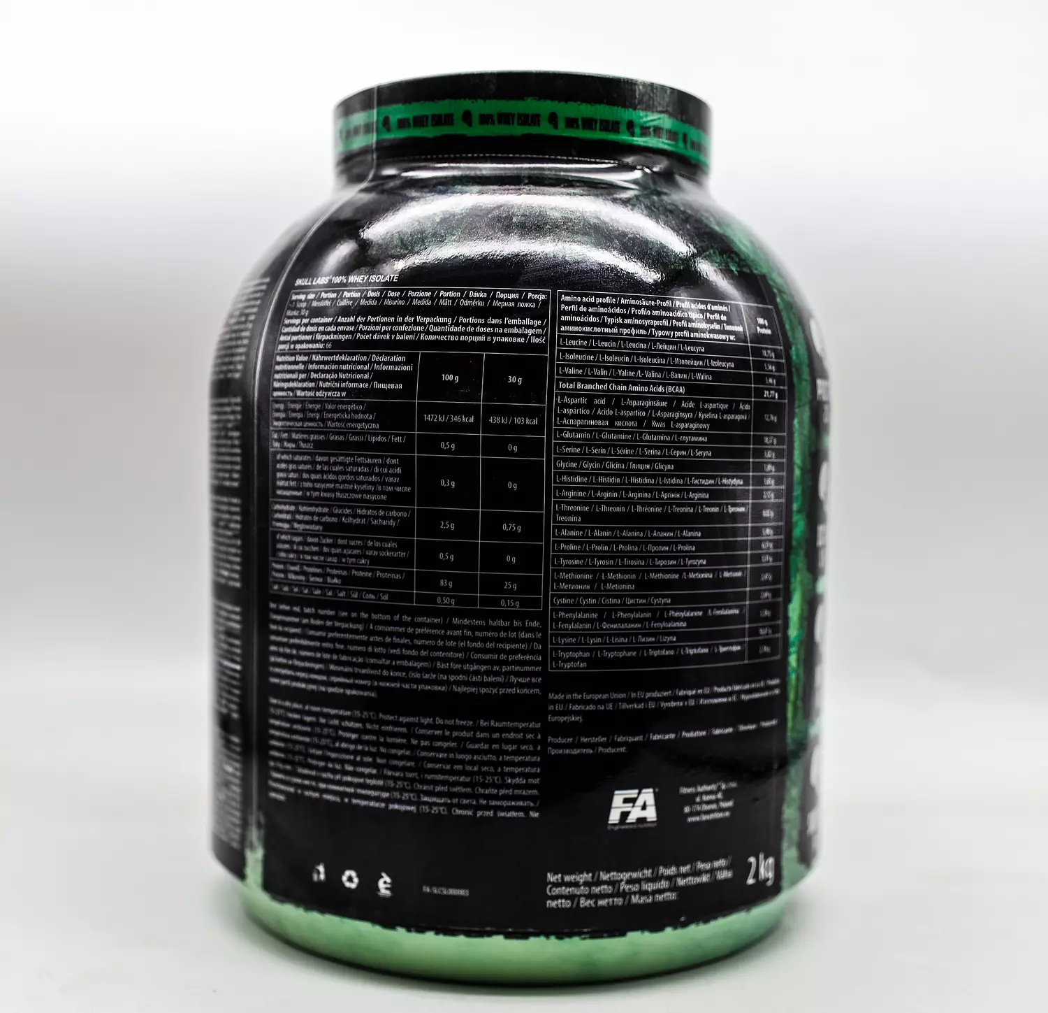 Skull Labs 100% Whey Isolate-66Serv.-2Kg. 1