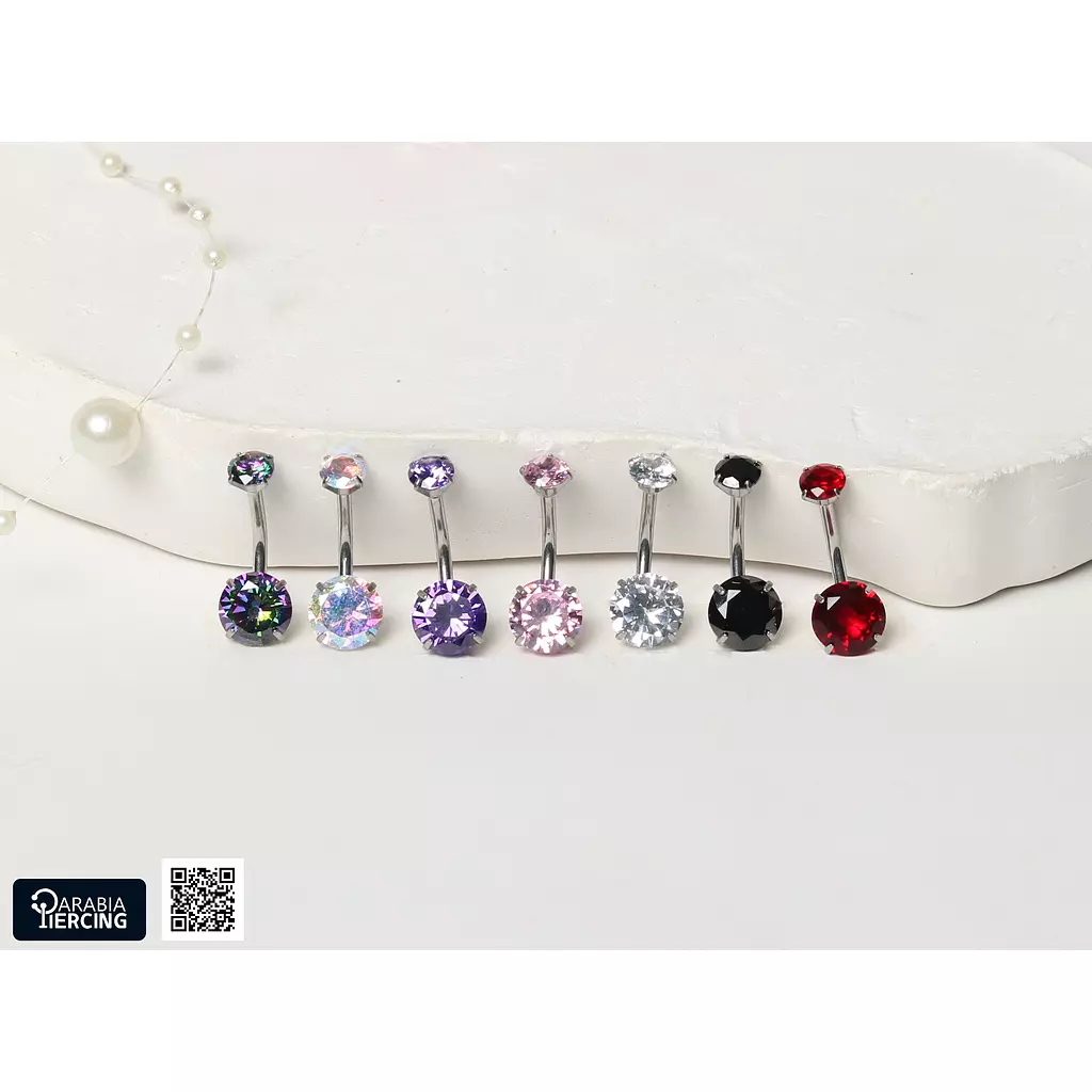 Crystal Bellybutton Ring 