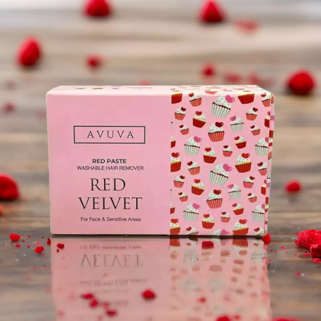 Avuva White Paste Hair Removal Red velvet - 100 gm