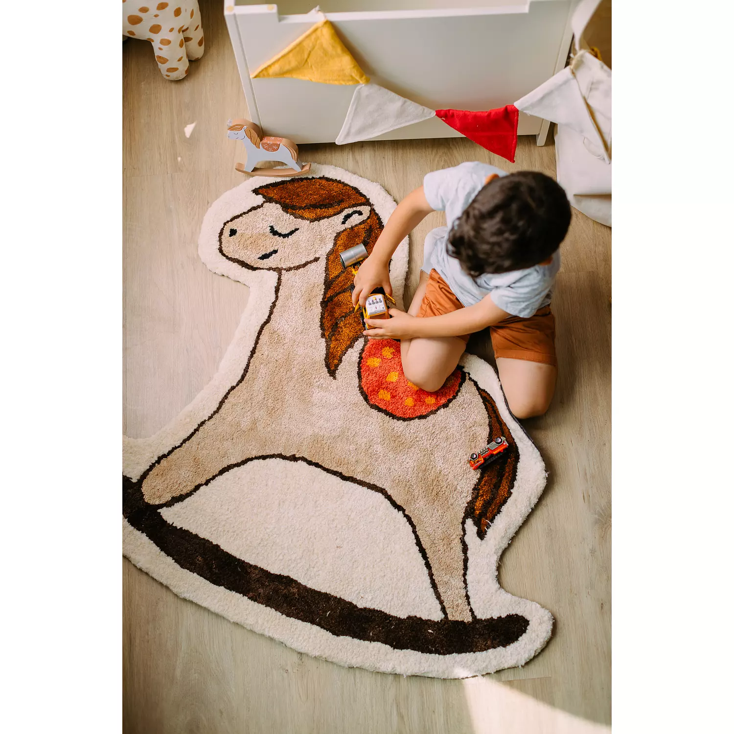 Rocking Horse tufted rug hover image