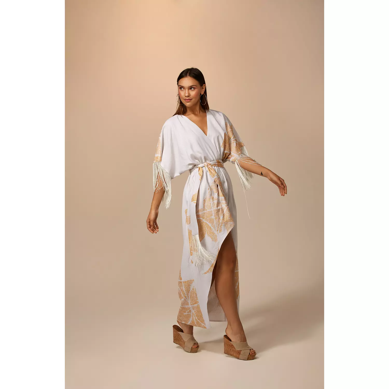 Handkerchief Nebu dress with Fringes hover image