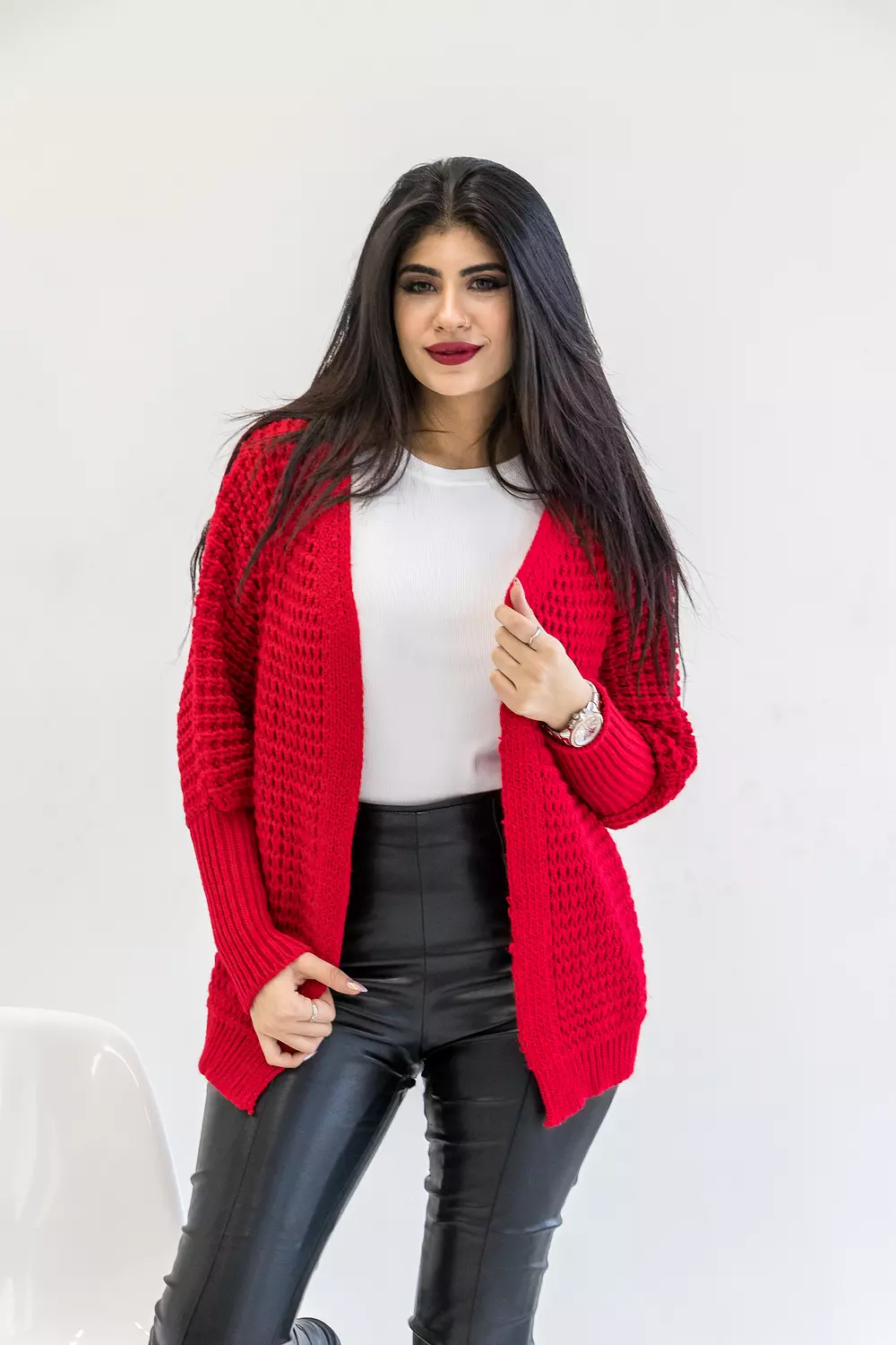 Wool knitting cardigan 2