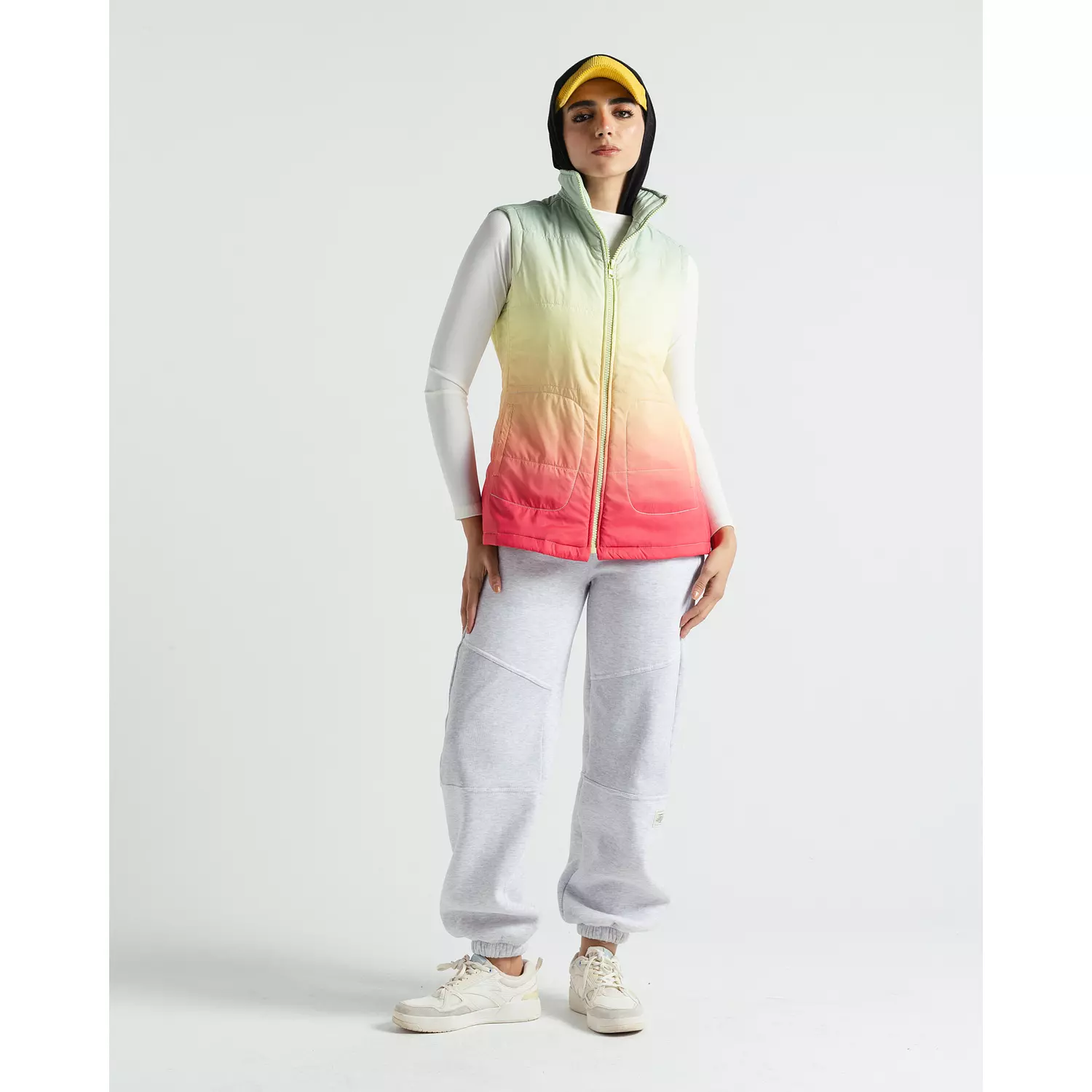 Ombré Multi Puffer Vest. 3