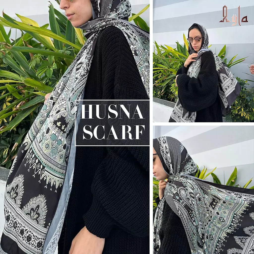 “Husna Satin Scarf”