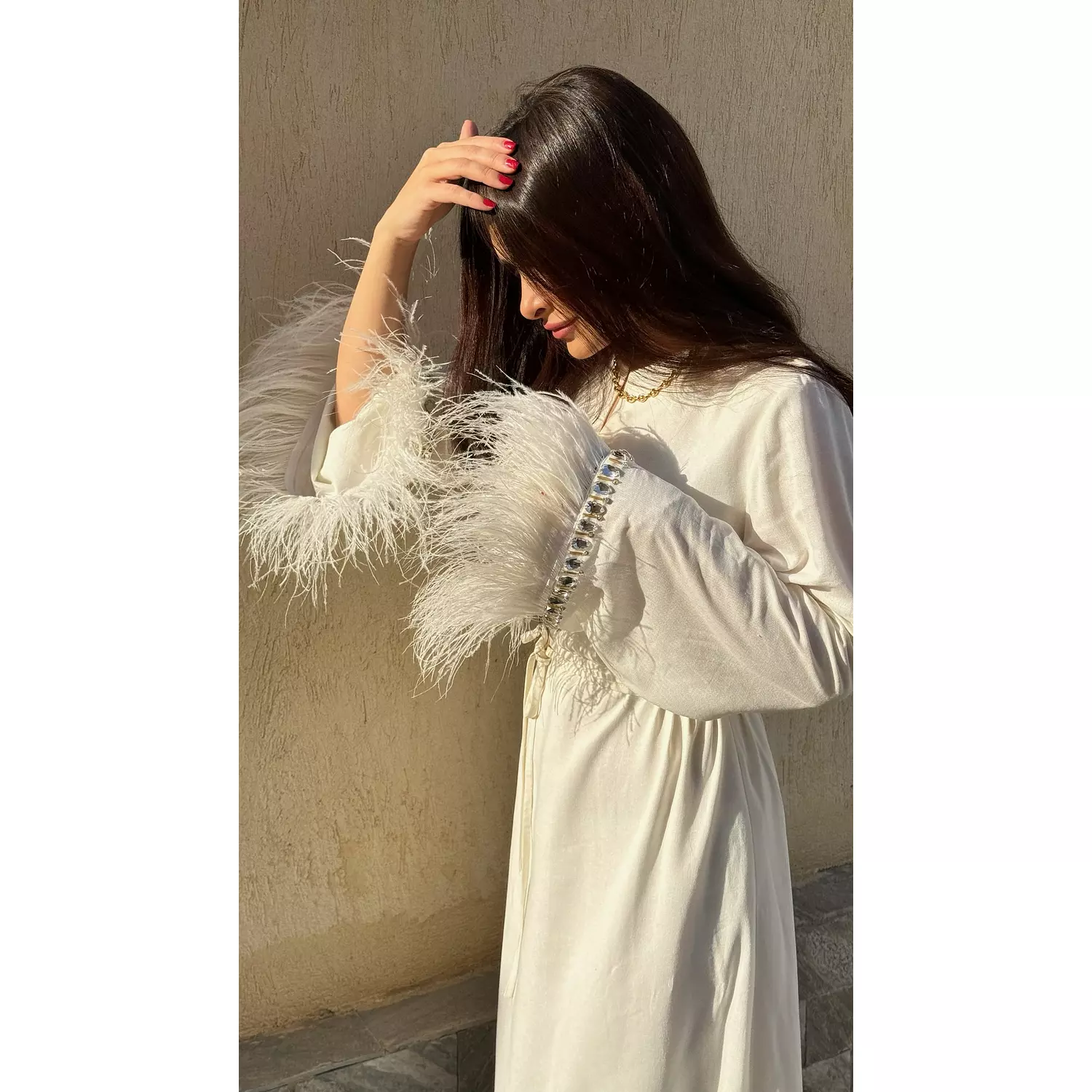 The Dove Feathers Customized Abaya  5