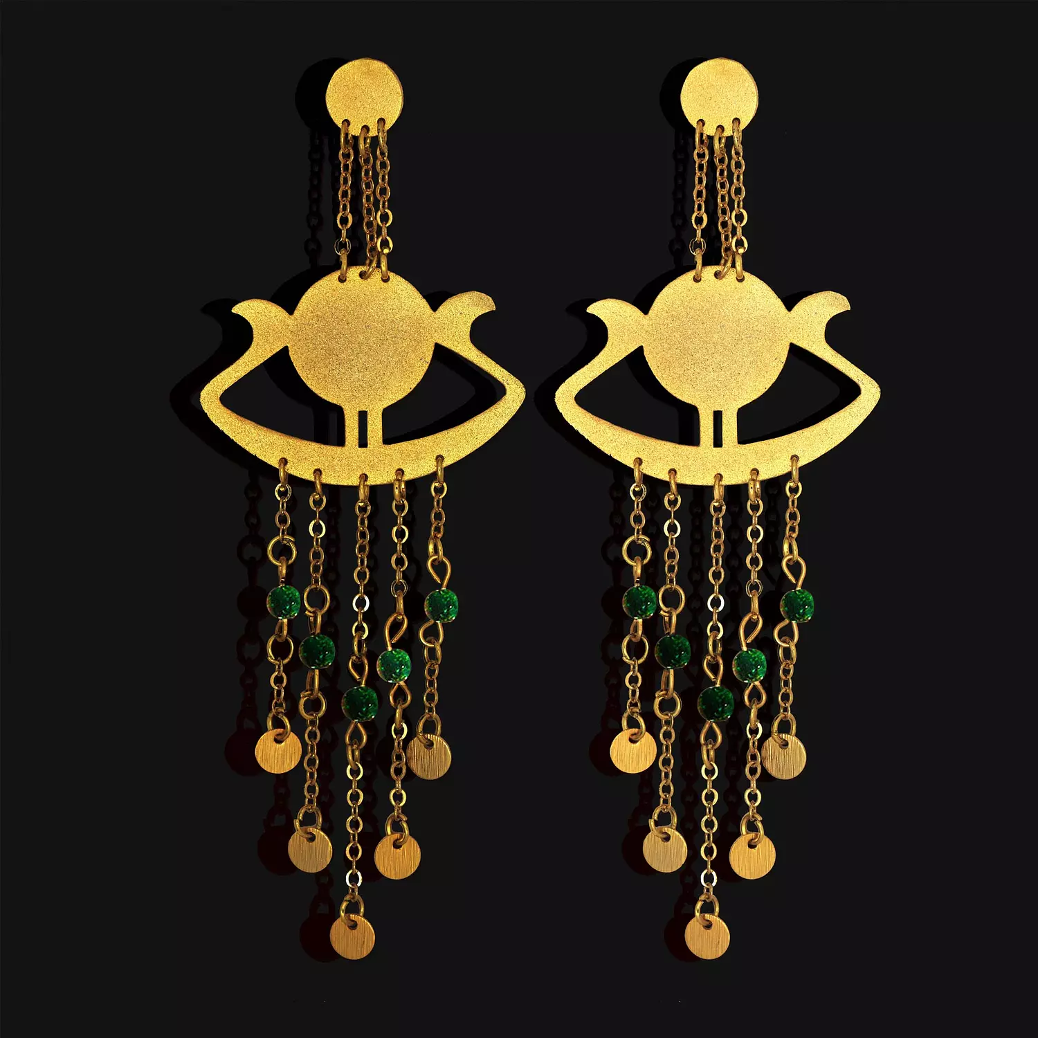 Sunboat earrings 2