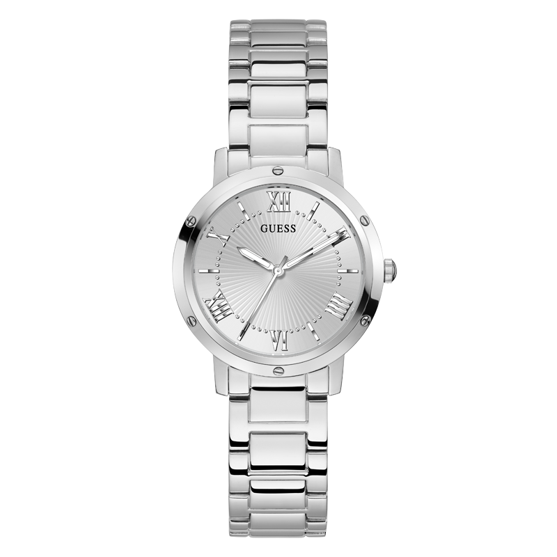 GUESS GW0404L1 ANALOG WATCH  For Women Silver Stainless Steel Polished Bracelet 