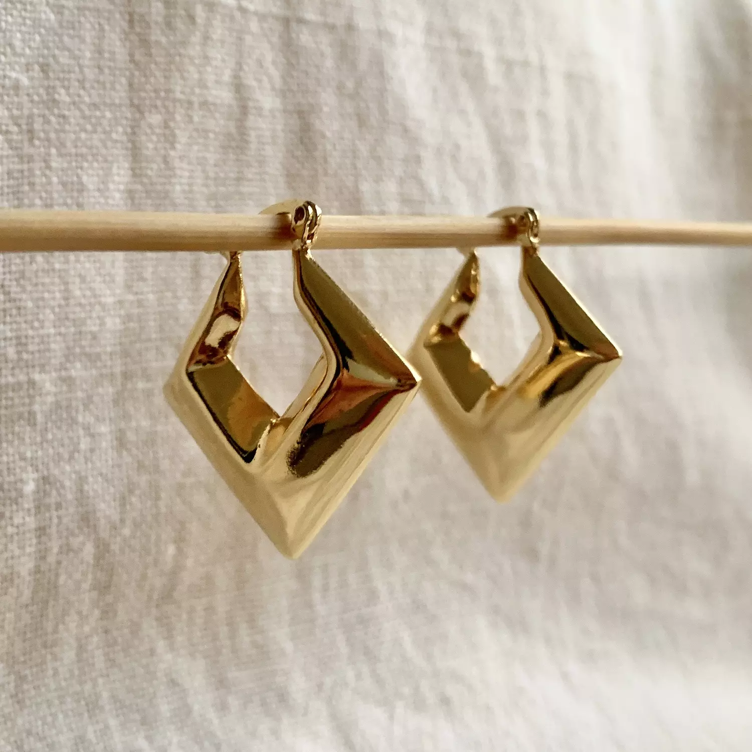 Rotated Square Earrings 0