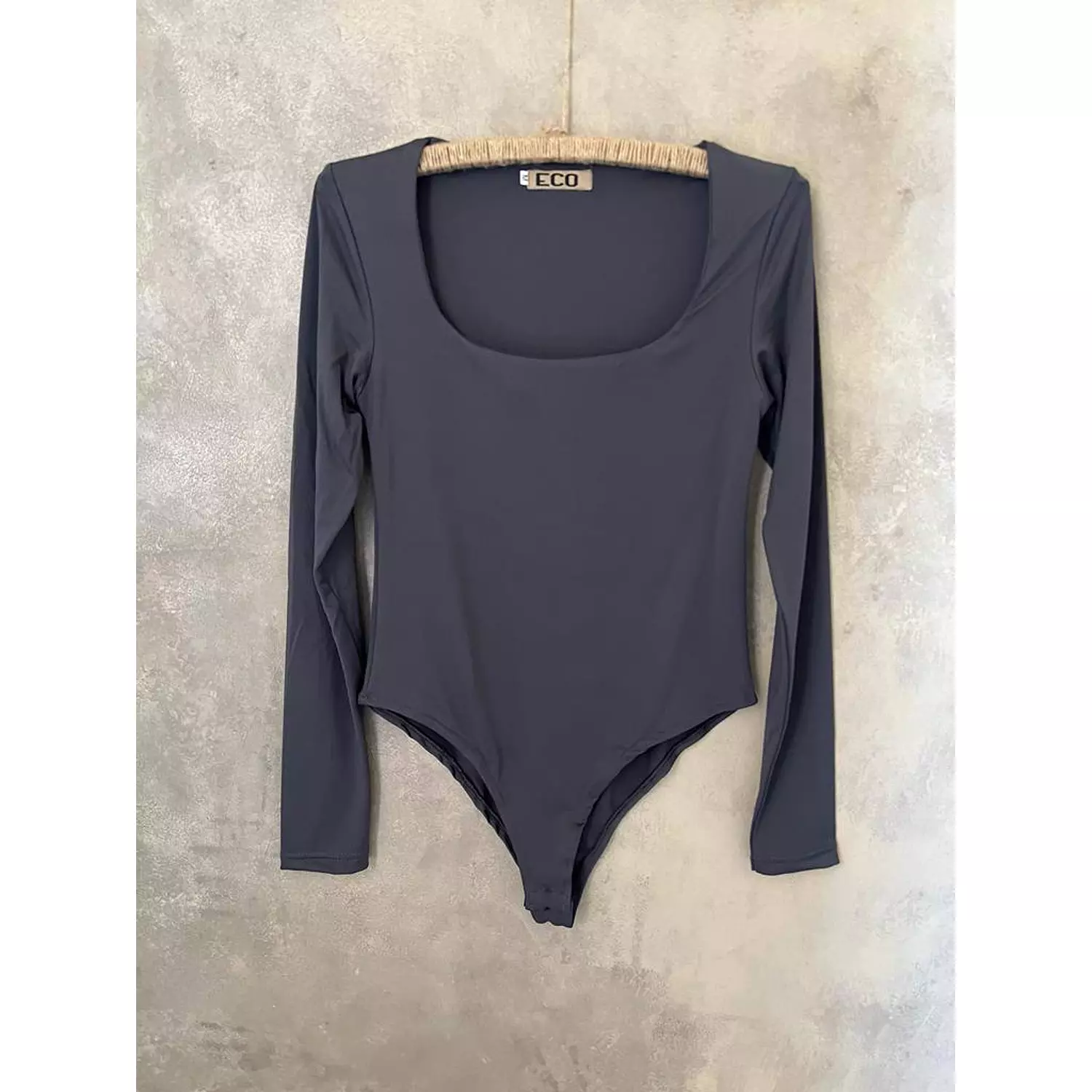 Square Neck Long Sleeves Bodysuit 4