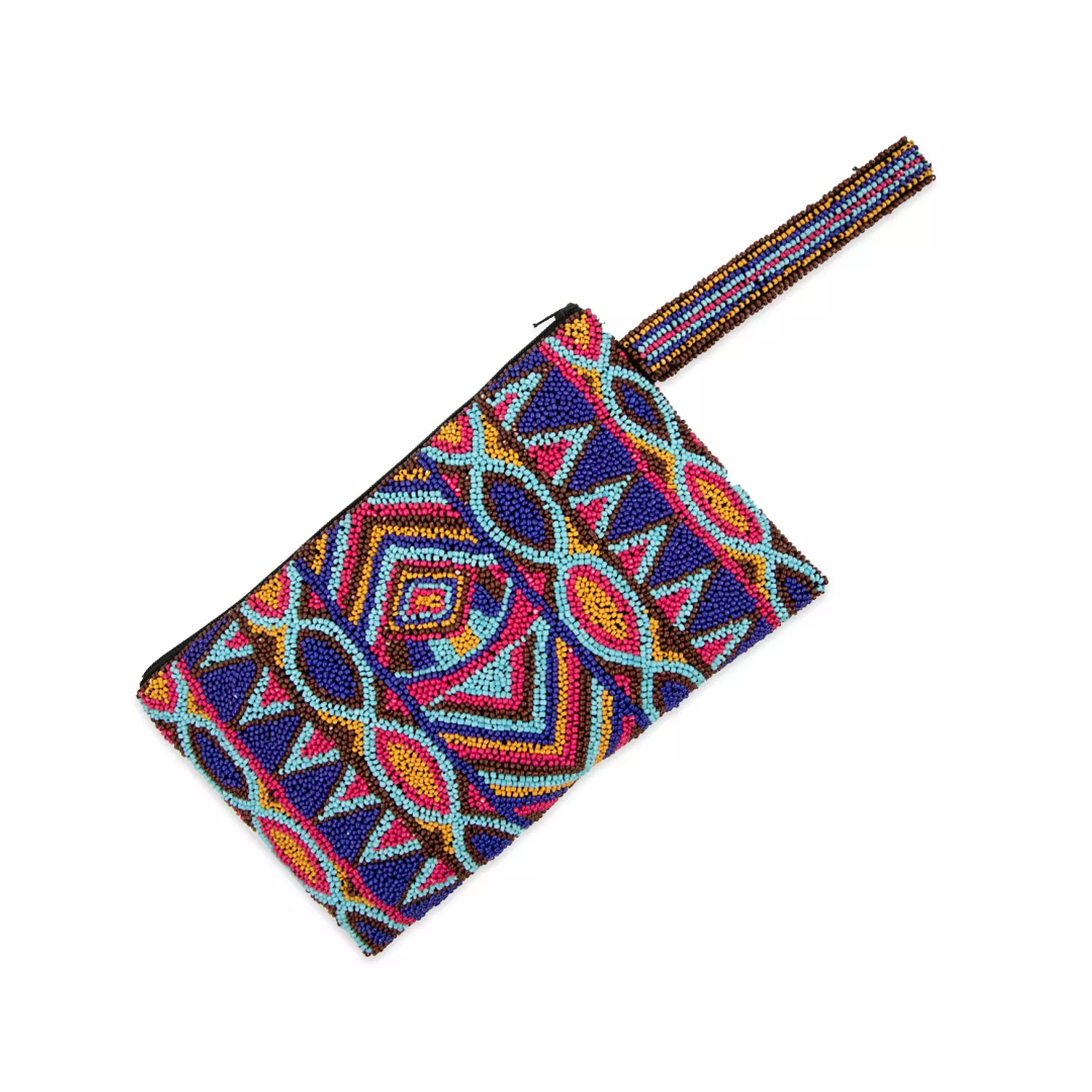 Savannah Splendor” African-Inspired Beaded Clutch hover image