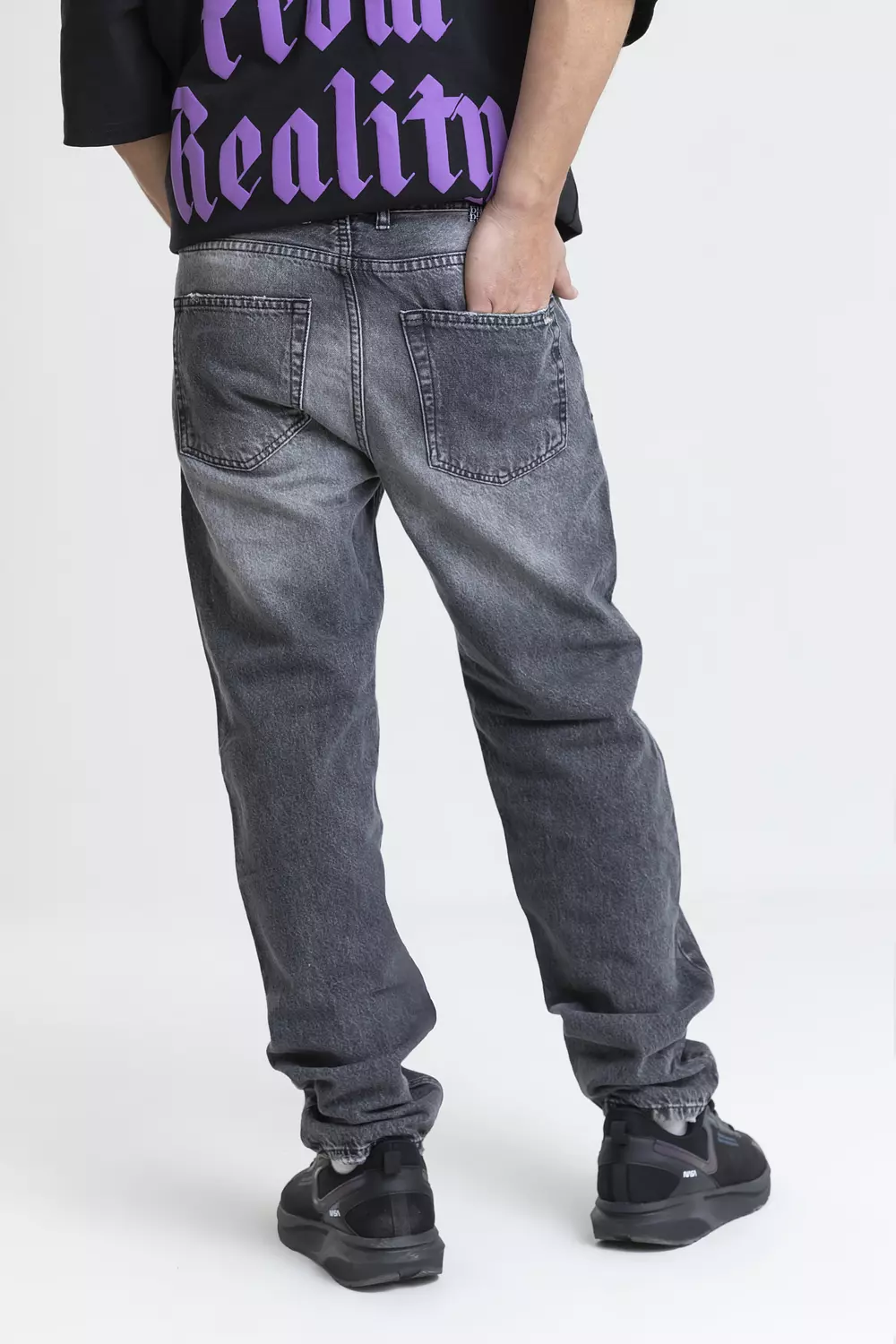 RIPPED GREY WIDE LEG JEANS-2nd-img