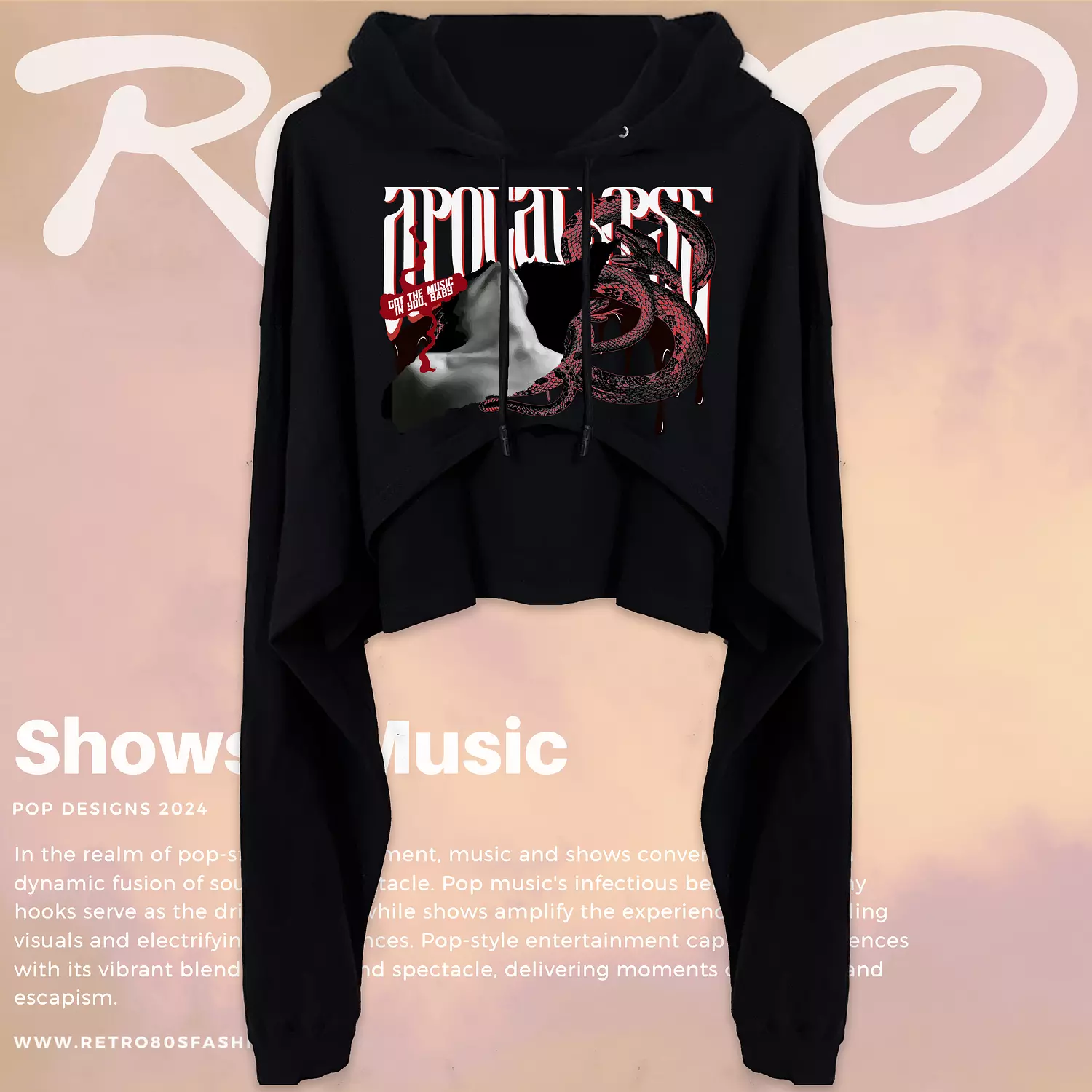 Apocalypse Cropped Hoodie hover image