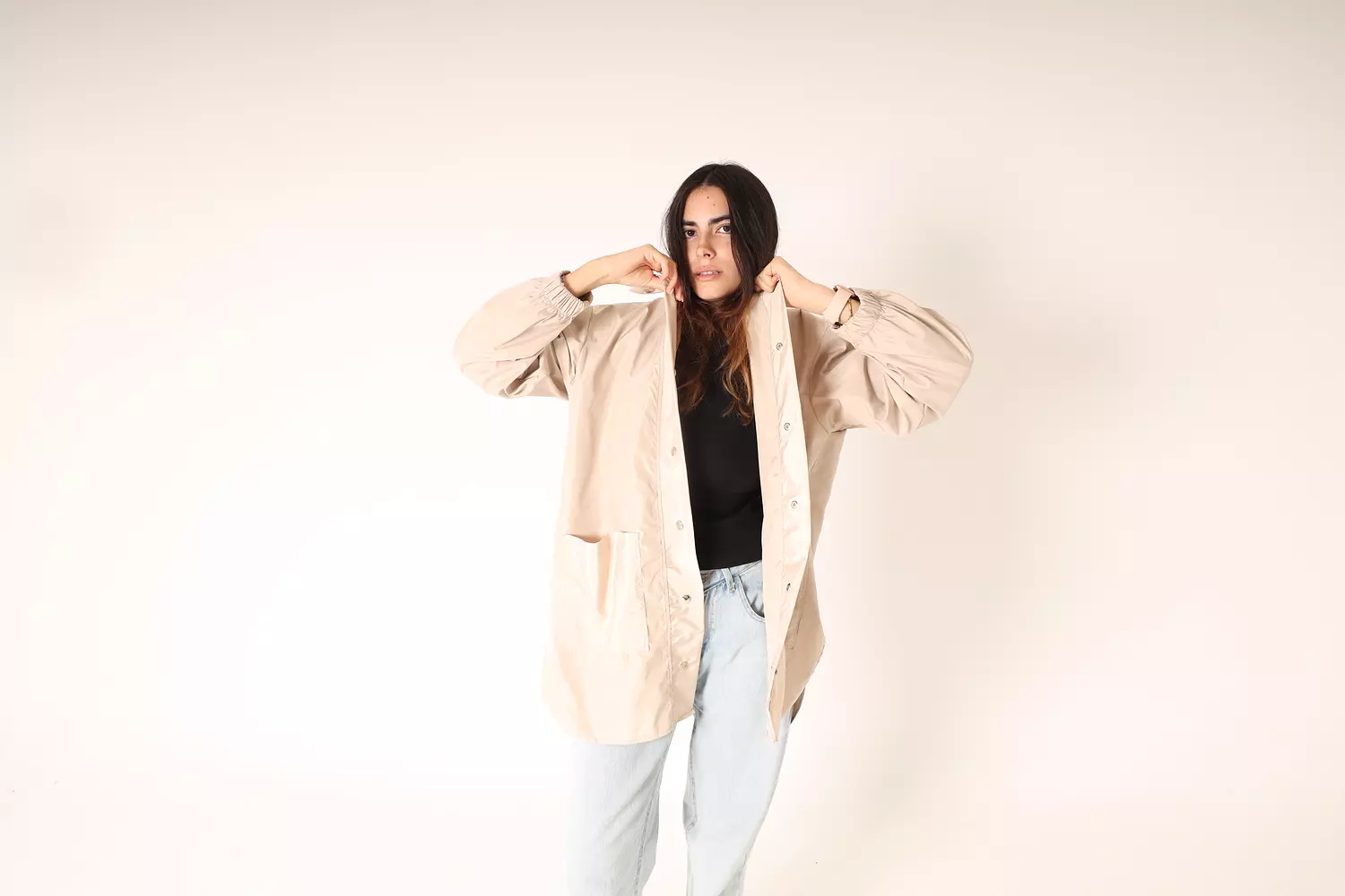 Beige Waterproof Jacket  1