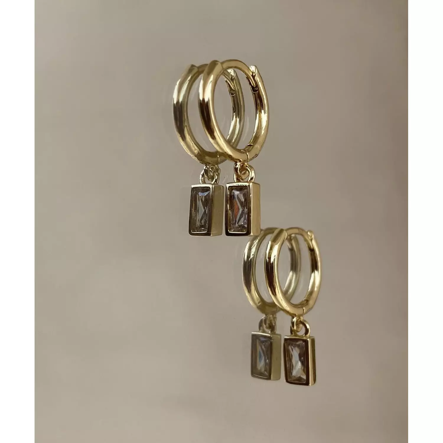 Rectangle Dangle Earrings 1