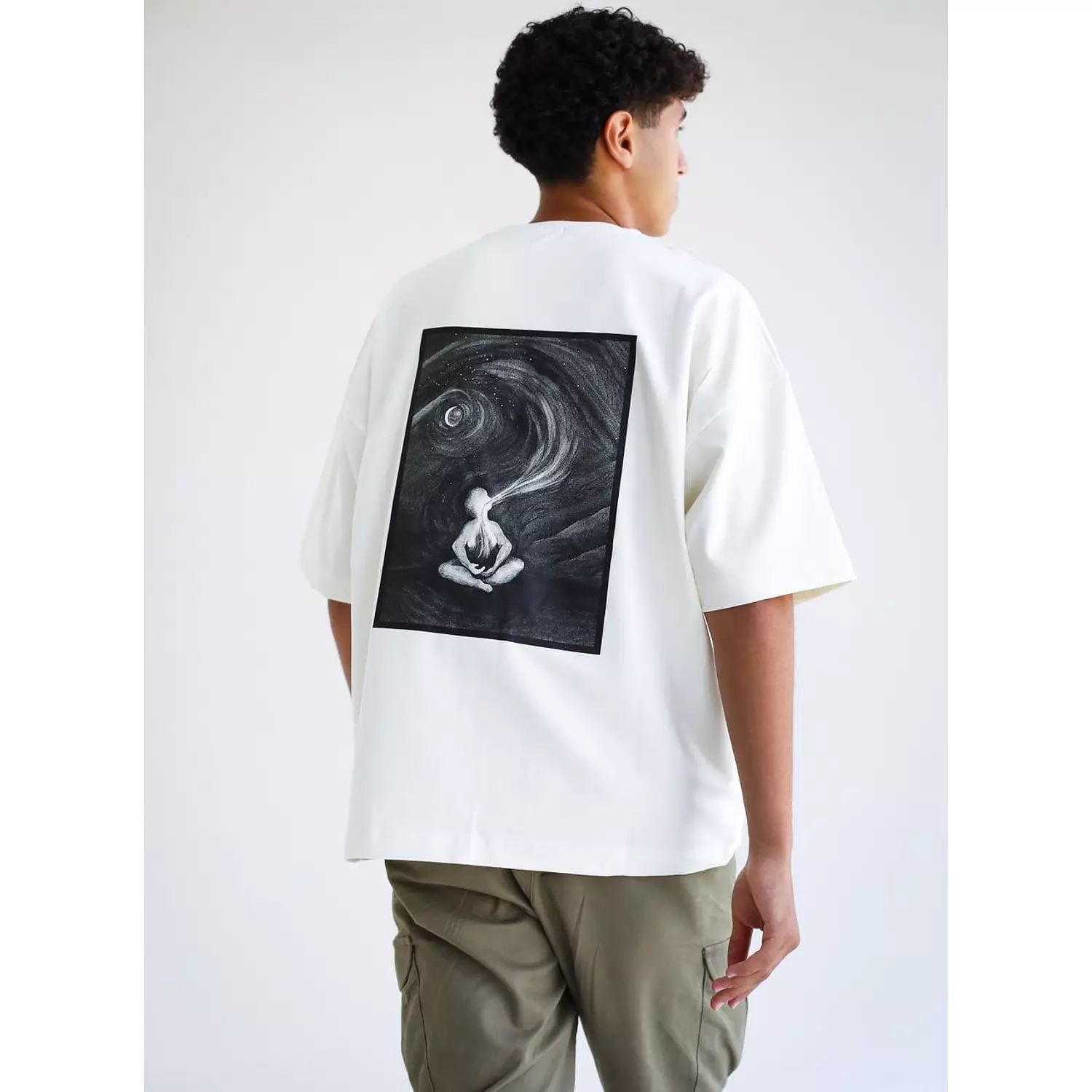 Oversized T-Shirt ( Breathe ) Logo Design. 3