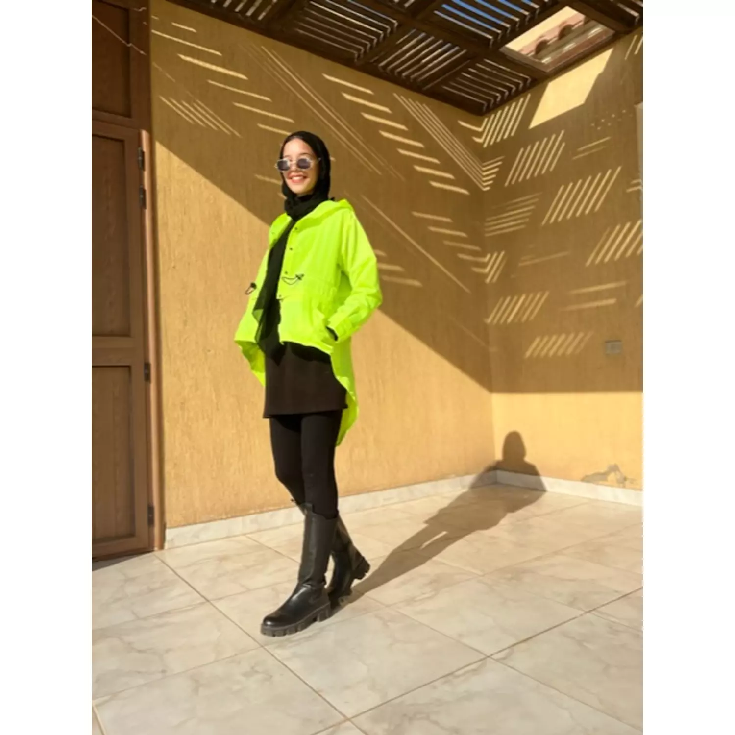 Neon waterproof jacket 6