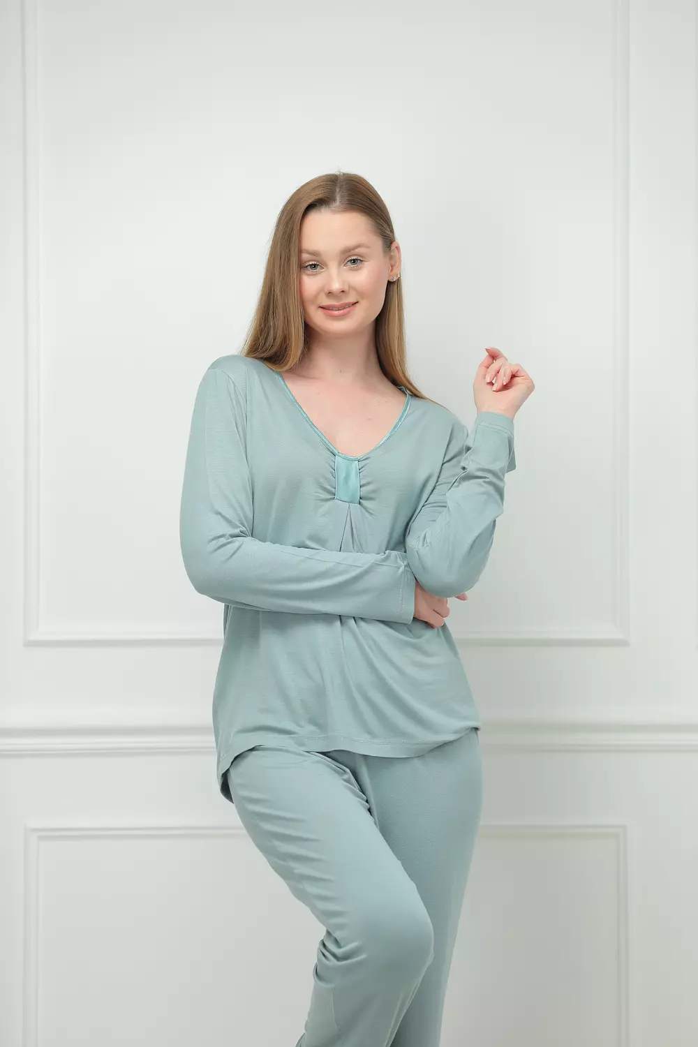 <p><strong>Mint Pajama Set</strong></p>