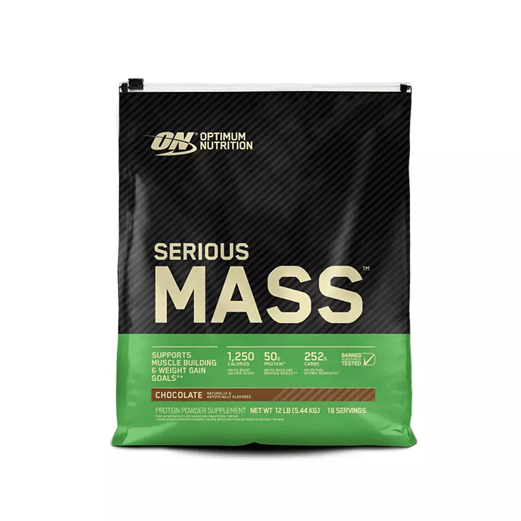 Optimum Nutrition Serious Mass-16Serv.-5.4KG chocolate exp:6/2024