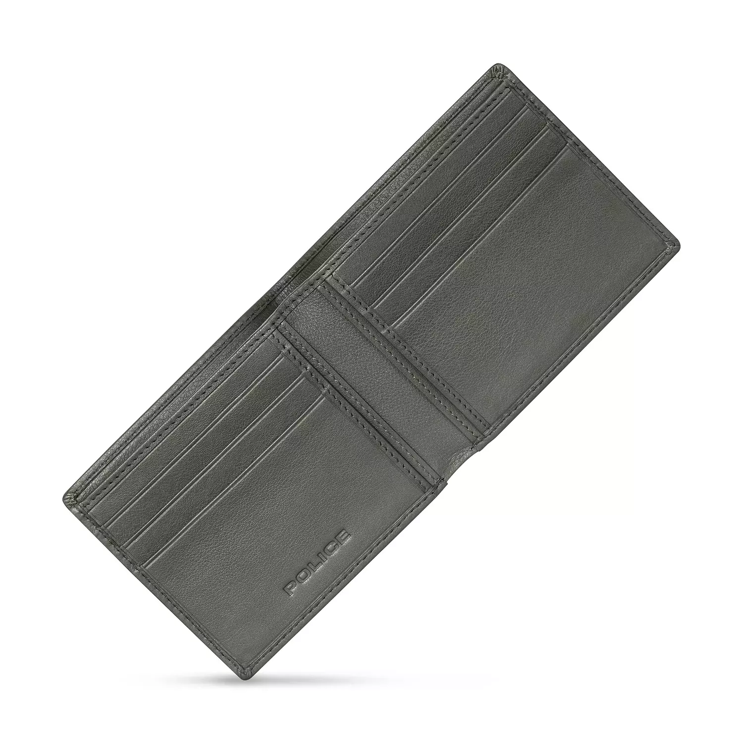 POLICE MEN WALLET GENUINE CALF LEATHER ARMY 1