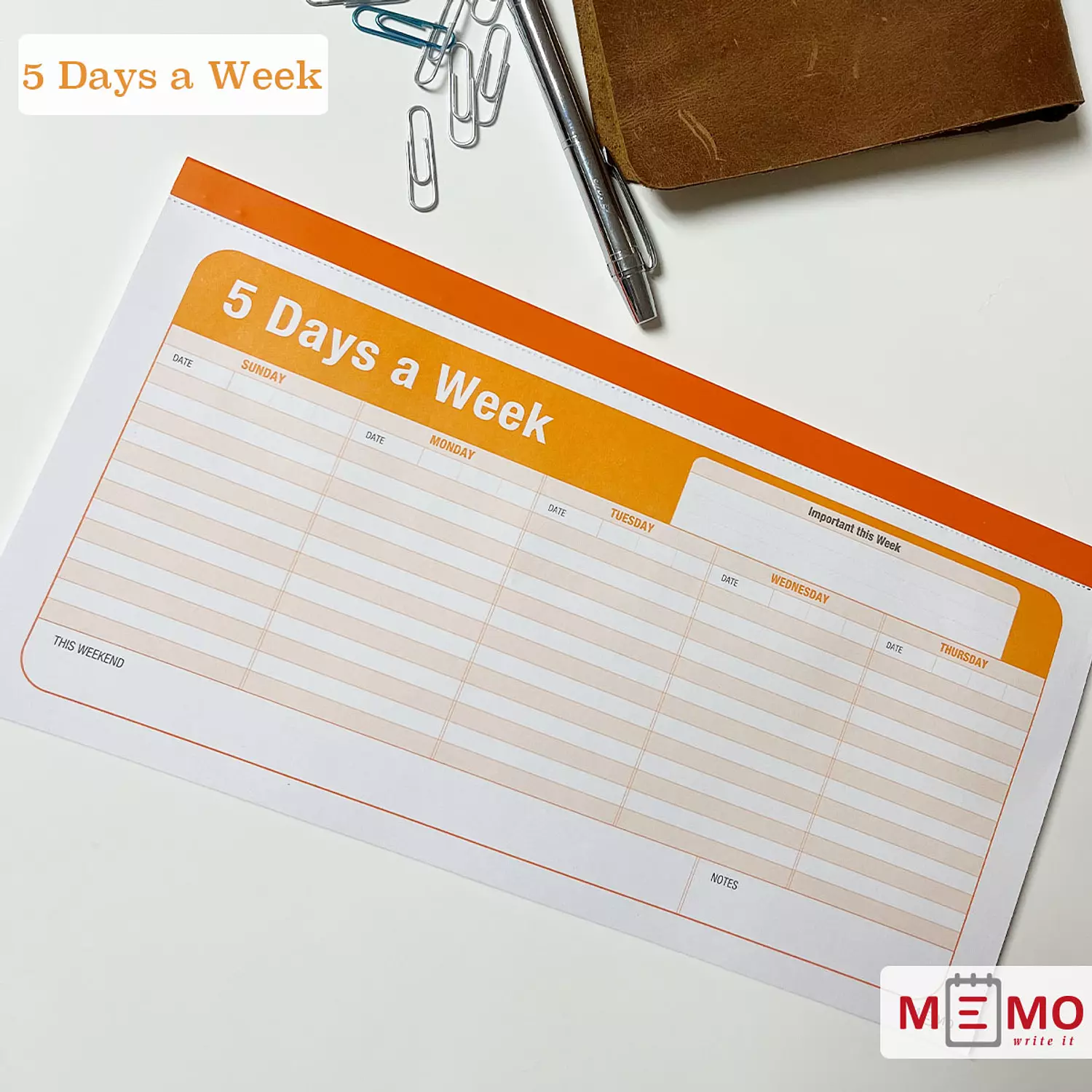  Memo 5 days a week hover image