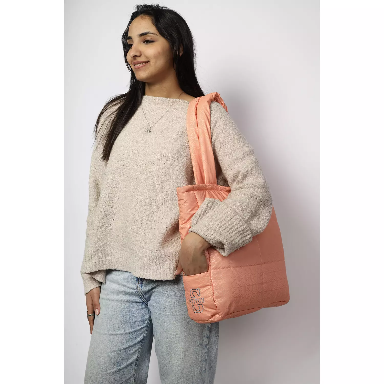 The Quilted Peach Tote bag 2