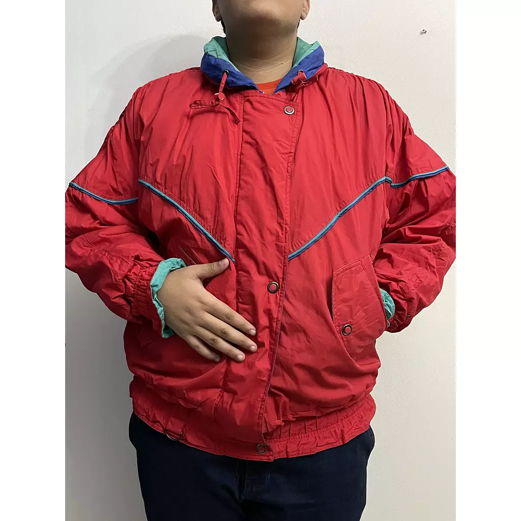 Red ski jacket 
