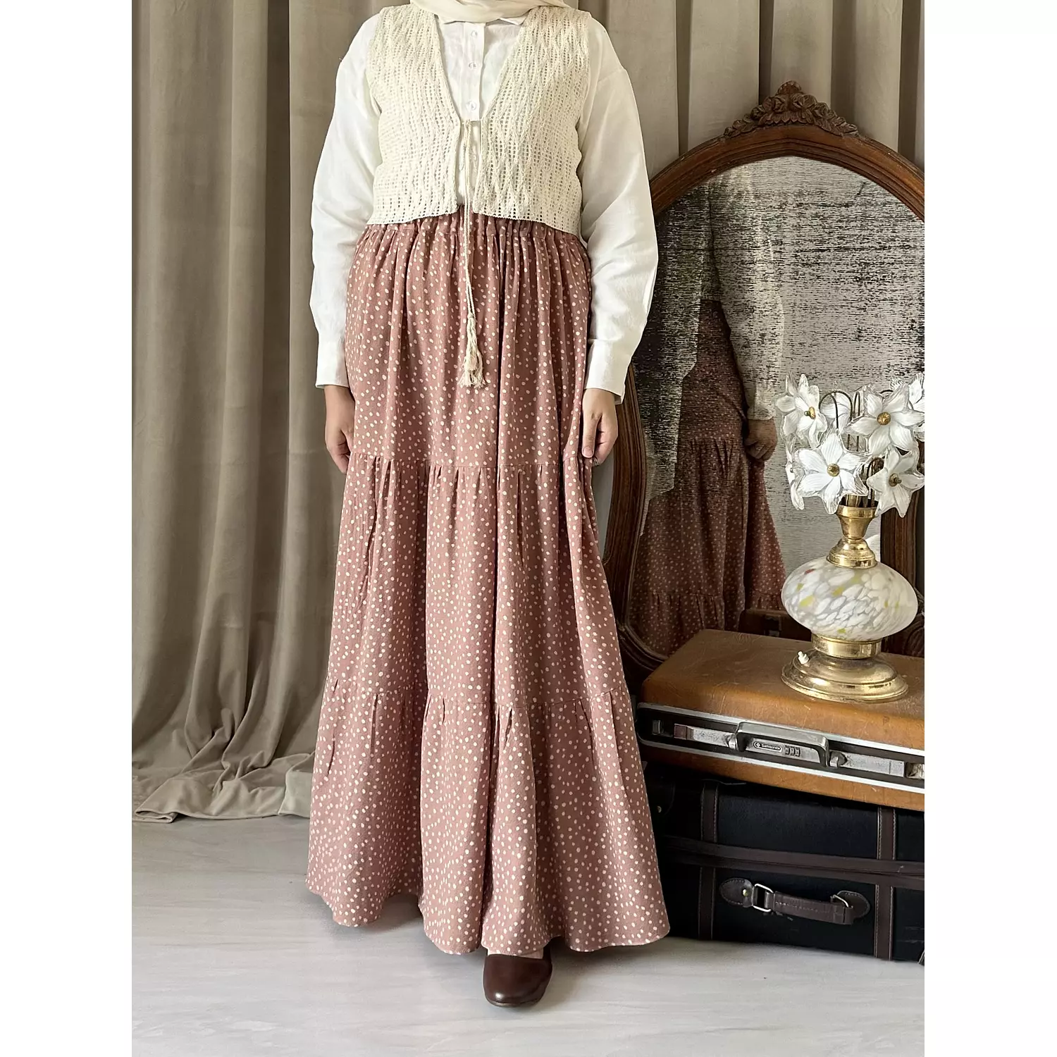 Levoil Kashmir skirt  4