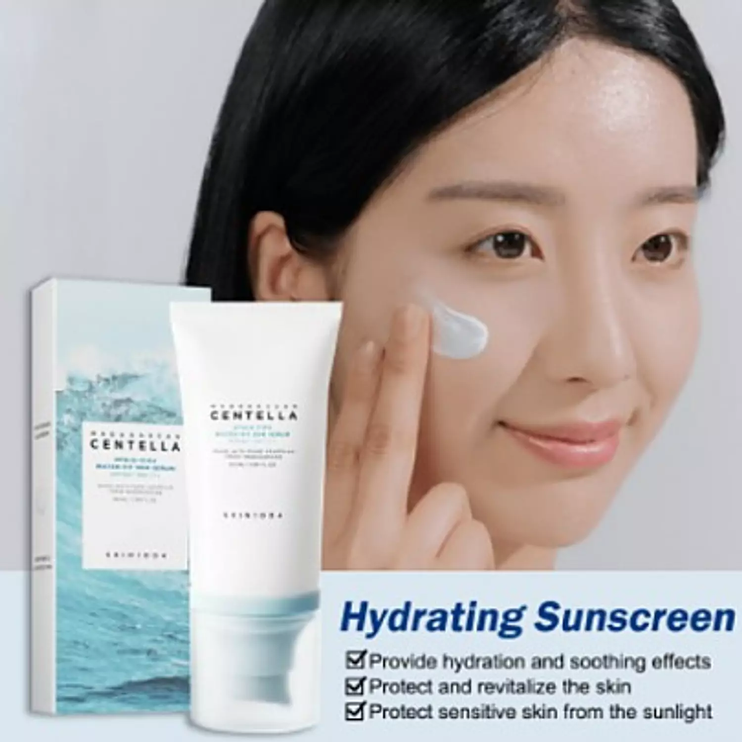 SKIN1004 TIMEDEAL Madagascar Centella Hyalu-Cica Water-Fit Sun Serum  2