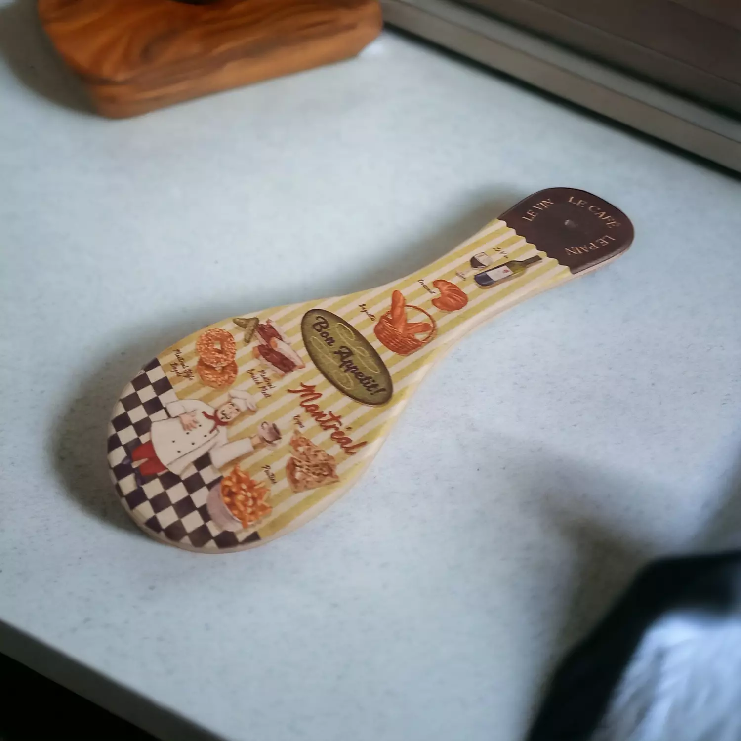 Hand Painted Ceramic Spoon Rest hover image