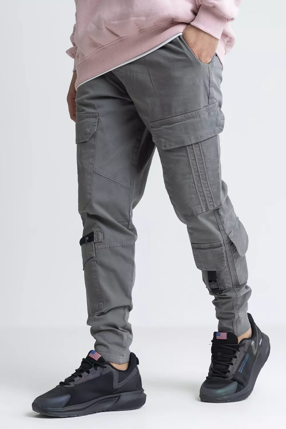 Multi Pocket Cargo Gabardine Pants 12