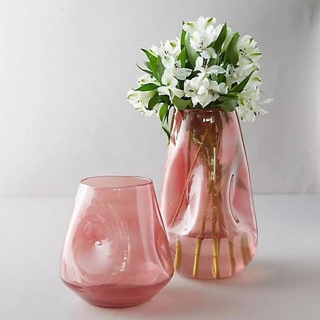 Pyrex glass vase set 